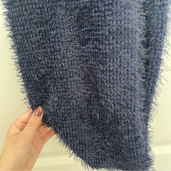 Navy Blue Infinity Scarf - Picture 3 of 7